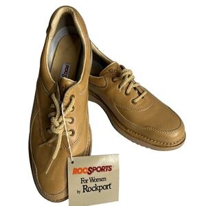 ROCKPORT W2632 RocSports Lightweight Walking Shoes Women's Tan Leather 9.5M NEW